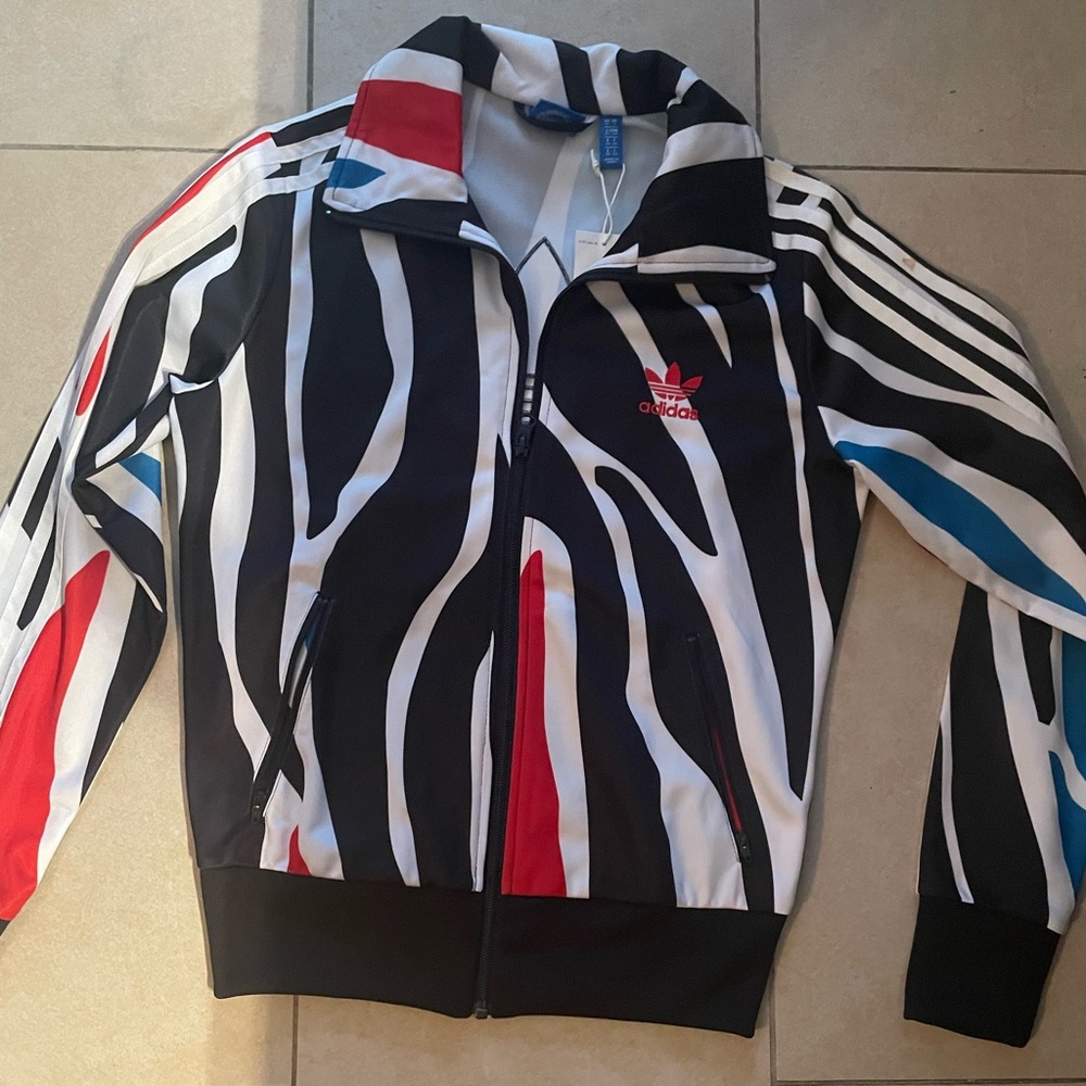 Adidas Zebra Track Jacket RARE - Picture 2 of 6